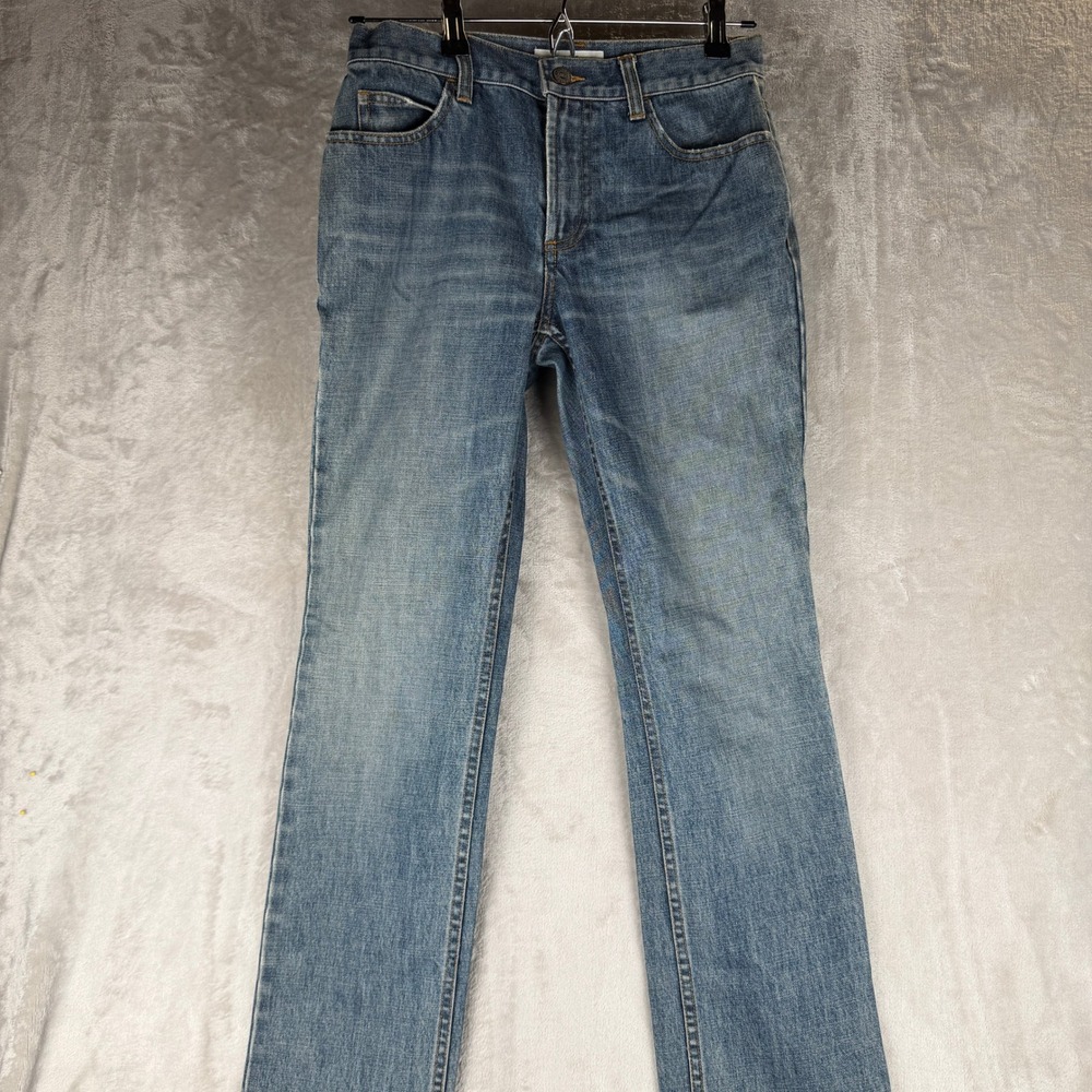 Armani Exchange Womens Size 4 Straight Leg Jeans Medium Wash‎ Blue 100% Cotton